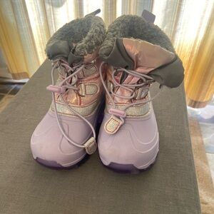 Girls' Pink and Purple Winter Boots size 9/10
